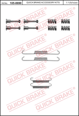 Zestaw montażowy, szczęki hamulcowe