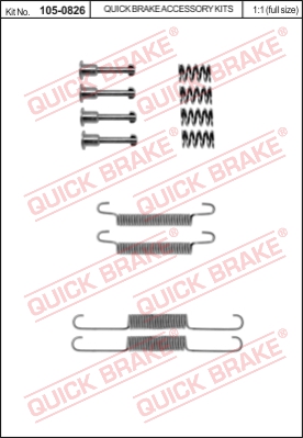 Zestaw montażowy, szczęki hamulcowe