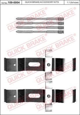 Zestaw montażowy, klocki hamulcowe