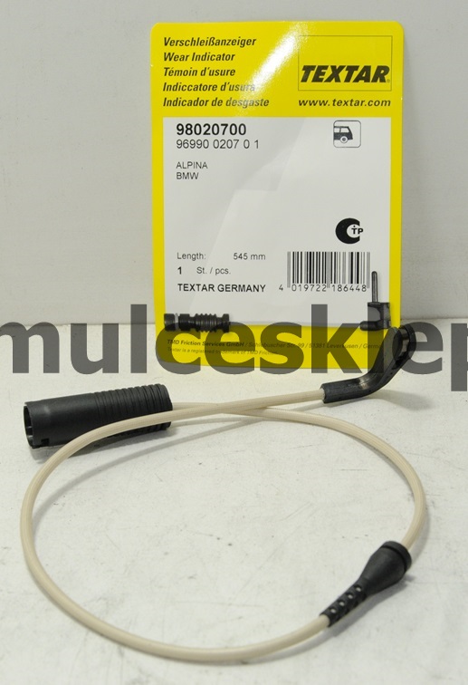 Czujnik zużycia klocka