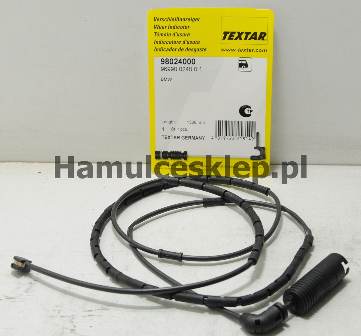 Czujnik zużycia klocka