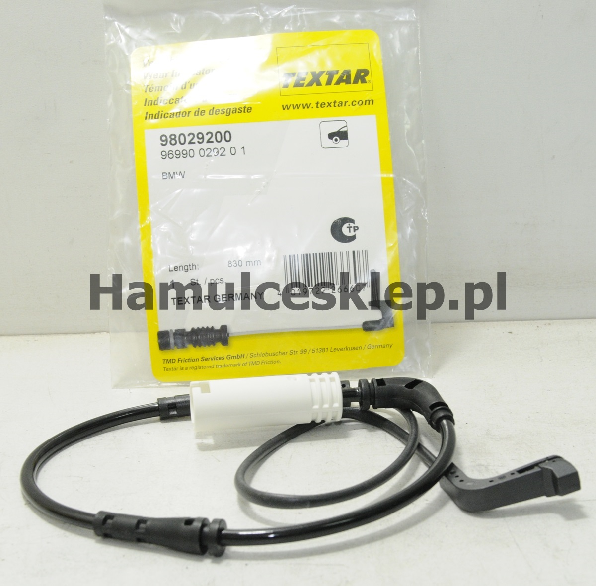 Czujnik zużycia klocka