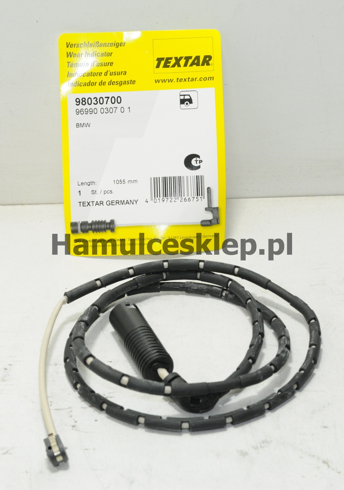 Czujnik zużycia klocka