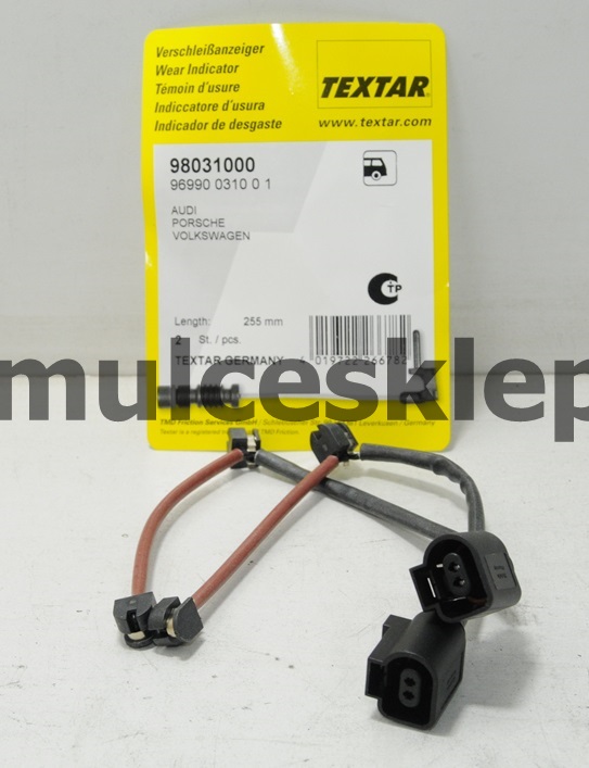 Czujnik zużycia klocka