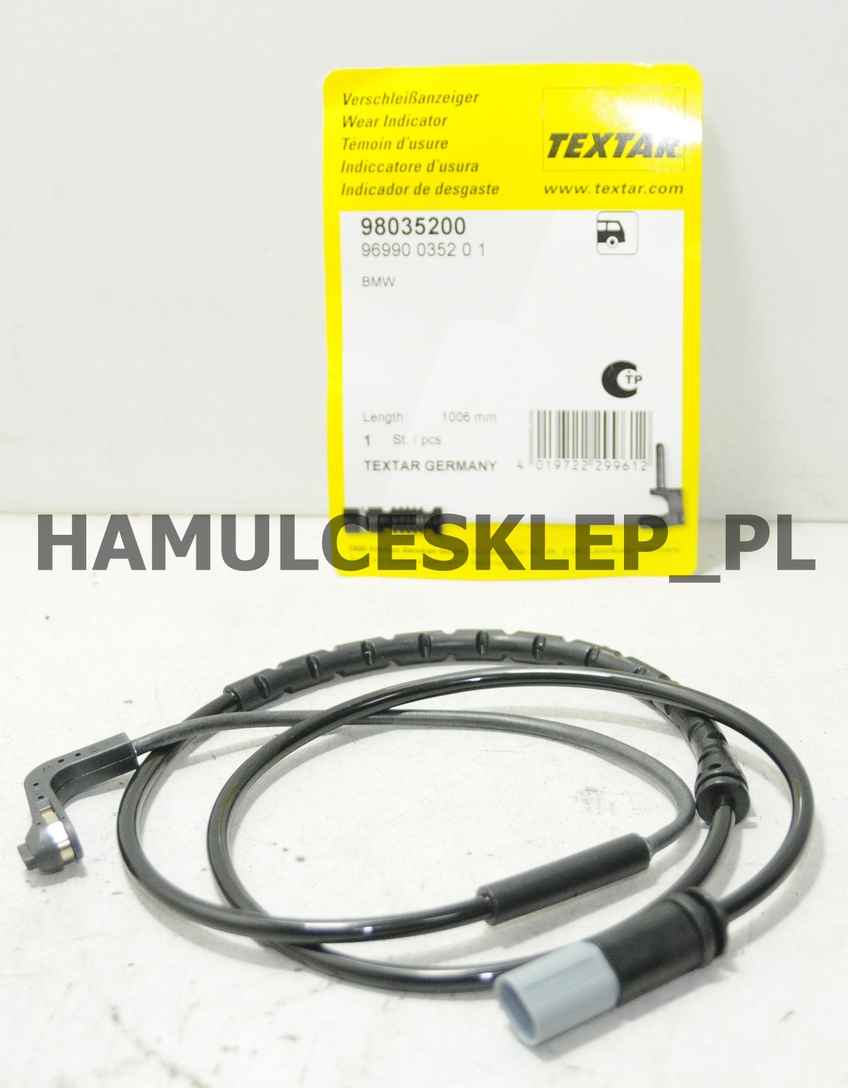 Czujnik zużycia klocka